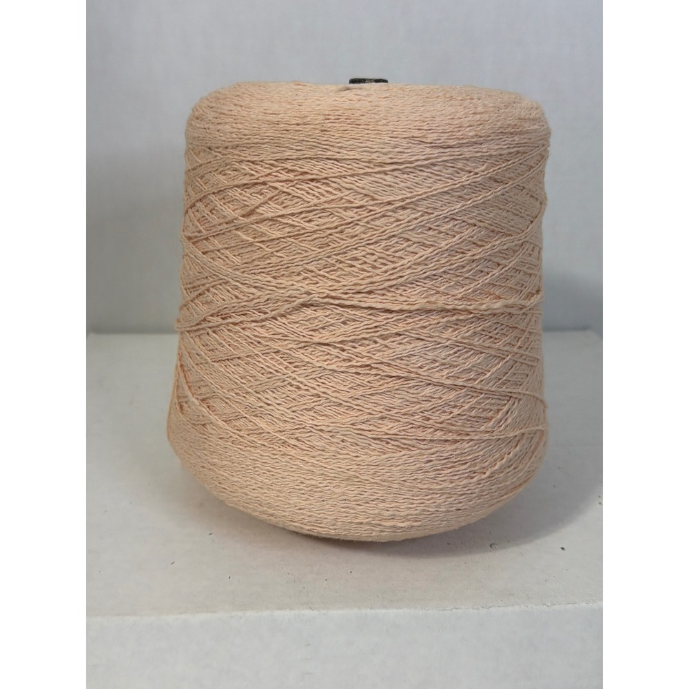 Wehadkee Yarn CT Varanada Cone Peach Apricot Vintage 1984 Machine Knitting Yarn